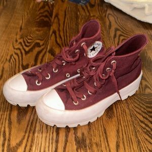 Maroon converse